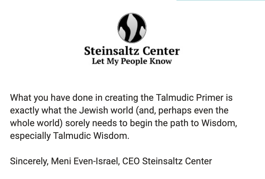 Steinsaltz Center letterhead