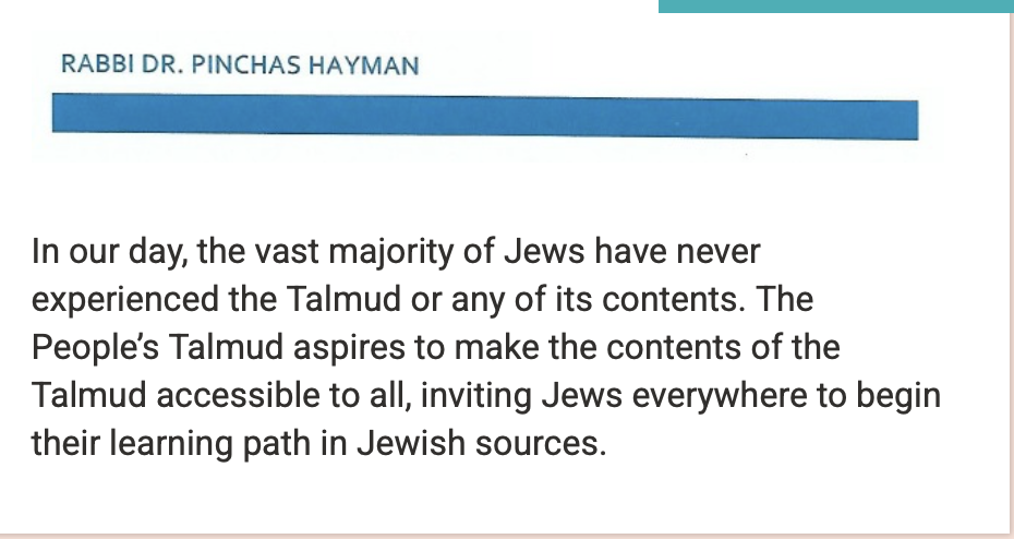 Letterhead naming Rabbi Dr. Pinchas Hayman